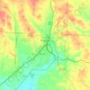 Topografische Karte Nashville, Höhe, Relief