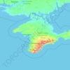 Topografische Karte Автономная Республика Крым, Höhe, Relief