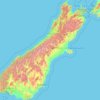 Topografische Karte Zuidereiland, Höhe, Relief