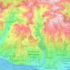 Topografische Karte Câmara de Lobos, Höhe, Relief