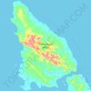 Topografische Karte Pulau Pagai Utara, Höhe, Relief