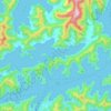 Topografische Karte Kenepuru Sound, Höhe, Relief