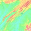 Topografische Karte Alto Paraguai, Höhe, Relief