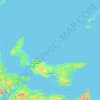 Topografische Karte Prince Edward Island, Höhe, Relief
