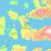 Topografische Karte Devon Island, Höhe, Relief