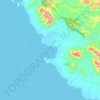 Topografische Karte Kаala-Gomen, Höhe, Relief