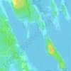 Topografische Karte Indian Bay, Höhe, Relief