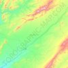 Topografische Karte Qalat, Höhe, Relief