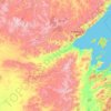 Topografische Karte Тугуро-Чумиканский район, Höhe, Relief