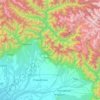 Topografische Karte Lower Dibang Valley, Höhe, Relief
