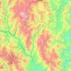 Topografische Karte Huarango, Höhe, Relief