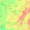 Topografische Karte Tennessee River, Höhe, Relief