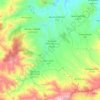 Topografische Karte Caïdat de Temsamane قيادة تمسمان, Höhe, Relief