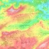 Topografische Karte la Vall de Gallinera, Höhe, Relief