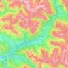 Topografische Karte Communauté de communes de Serre-Ponçon, Höhe, Relief