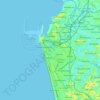 Topografische Karte Colombo, Höhe, Relief