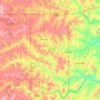 Topografische Karte Seminole County, Höhe, Relief