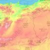 Topografische Karte Region Oriental, Höhe, Relief