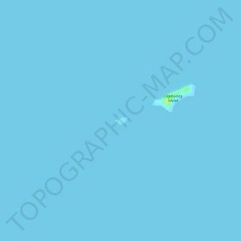 Topografische Karte Guyam Island, Höhe, Relief