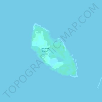 Topografische Karte Daluman Island, Höhe, Relief