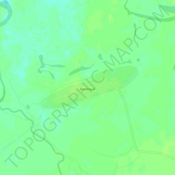 Topografische Karte Весёлый, Höhe, Relief