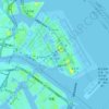 Topografische Karte 东京国际机场, Höhe, Relief