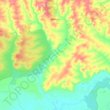 Topografische Karte Калтаса, Höhe, Relief