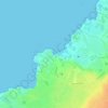 Topografische Karte Mauna Lani Beach, Höhe, Relief