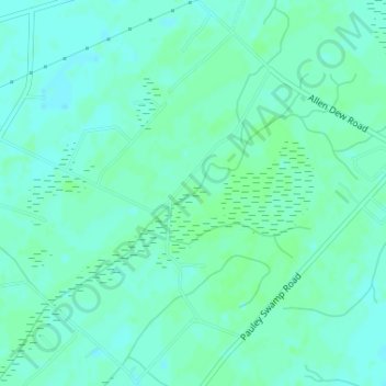 Topografische Karte Big Cypress Swamp, Höhe, Relief