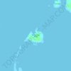 Topografische Karte Bunabunaan Island, Höhe, Relief