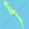 Topografische Karte Big Woody Island, Höhe, Relief