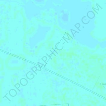 Topografische Karte Chunchucmil, Höhe, Relief