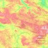 Topografische Karte Collines de Normandie, Höhe, Relief