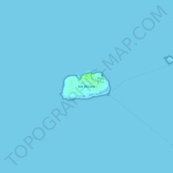 Topografische Karte Múcura, Höhe, Relief