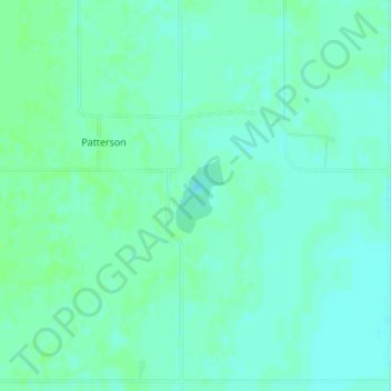 Topografische Karte Patterson Lake, Höhe, Relief