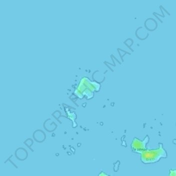 Topografische Karte Île Vierge, Höhe, Relief