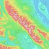Topografische Karte Beaufort Range, Höhe, Relief