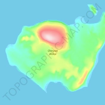 Topografische Karte Hayes Island, Höhe, Relief