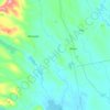 Topografische Karte East Branch Big Musquash Stream, Höhe, Relief
