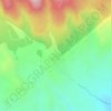 Topografische Karte Río de Fuego Volcán de Colima, Höhe, Relief