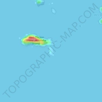 Topografische Karte Araara Island, Höhe, Relief