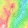 Topografische Karte Réserve biologique dirigée du Petit Mont Blanc, Höhe, Relief
