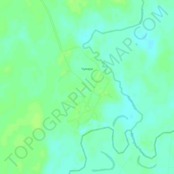 Topografische Karte Чумара, Höhe, Relief