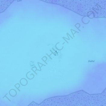 Topografische Karte Danakil Depression, Höhe, Relief
