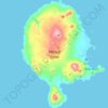 Topografische Karte Vanua Lava, Höhe, Relief
