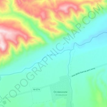 Topografische Karte Ala-Buka, Höhe, Relief