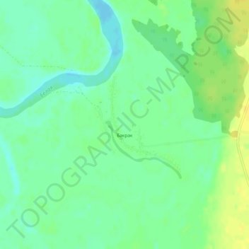 Topografische Karte Бакрак, Höhe, Relief