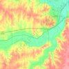 Topografische Karte Smoky Hill River, Höhe, Relief