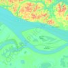 Topografische Karte Amazonas, Höhe, Relief