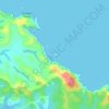 Topografische Karte Motukiore Island, Höhe, Relief